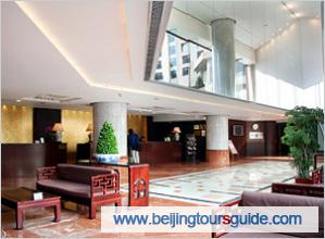Lobby of Landmark Towers Hotel Beijing