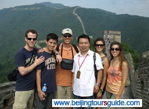 Our guide Herbie and clients at Mutianyu Great Wall