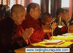 Monks at Lama Temple